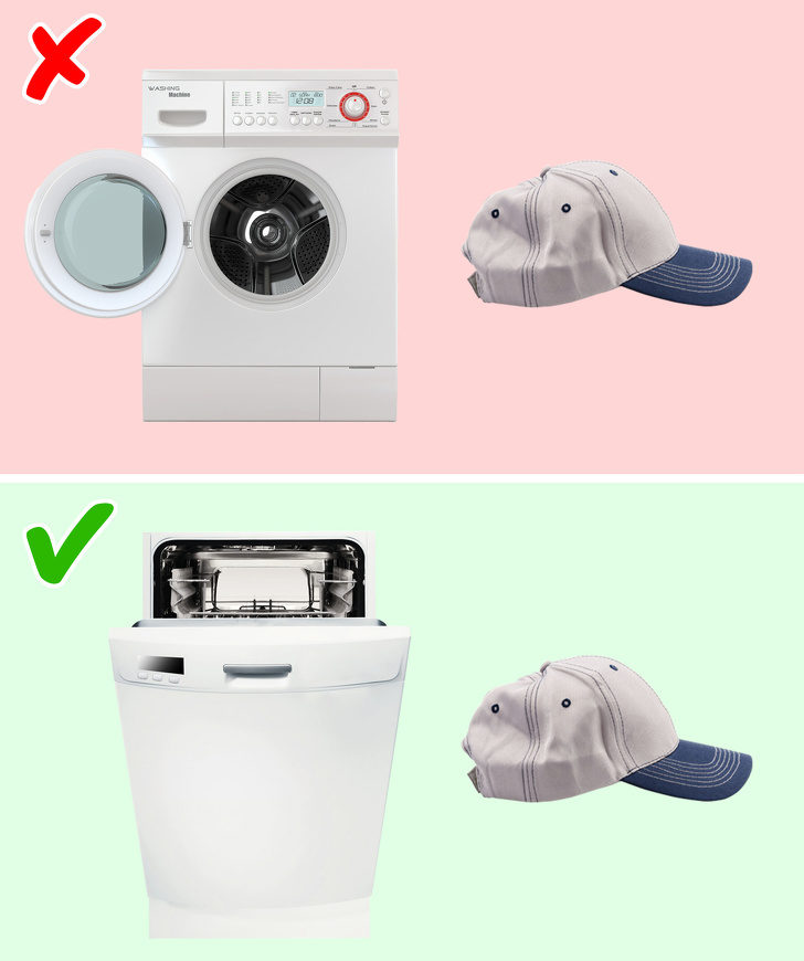 1. Şapkanızı bulaşık makinesinde yıkayın