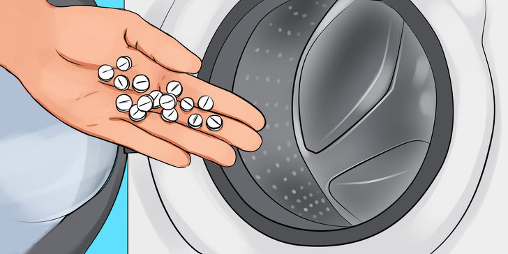 8. Giysilerinizi beyazlatmak için aspirin kullanın